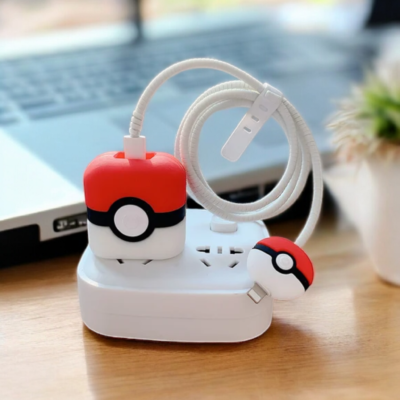 پک 4تایی محافظ شارژر و کابل طرح پوکمون (Pokemon)