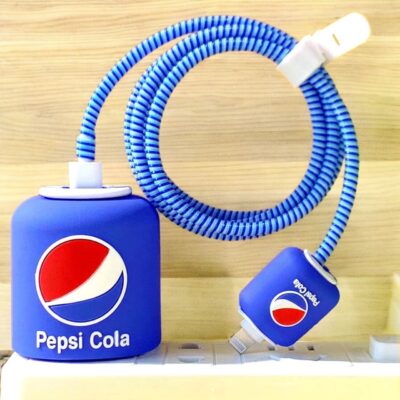 پک 4تایی محافظ شارژر و کابل طرح پپسی (Pepsi)