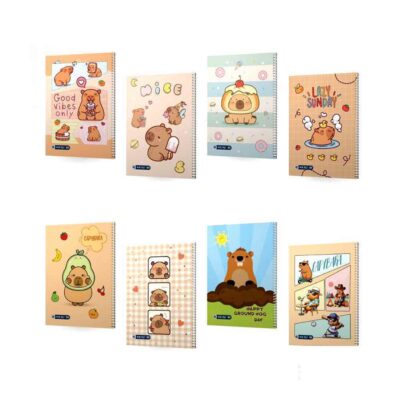 دفتر50برگ وزیری سیمی مجلد میکرو طرح کاپی بارا کدC89