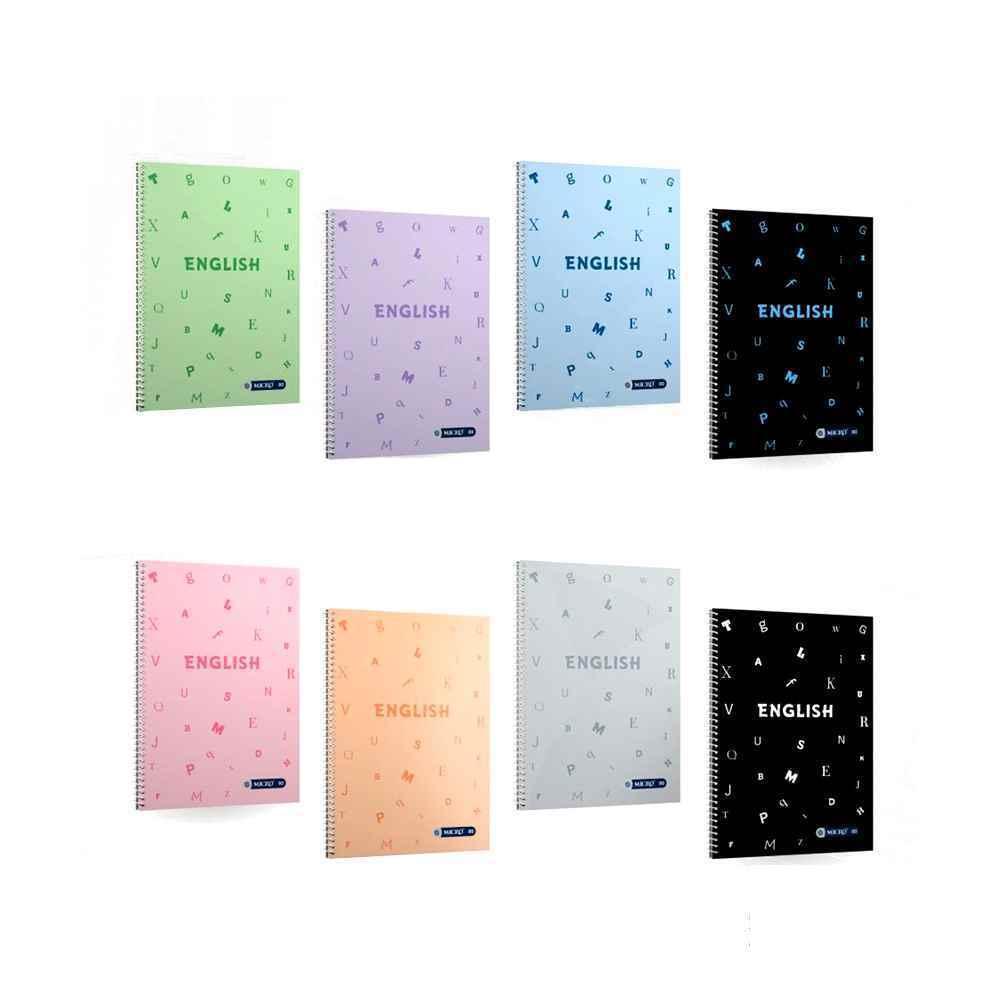 دفتر80برگ دوخط وزیری سیمی مجلد میکرو کدC85