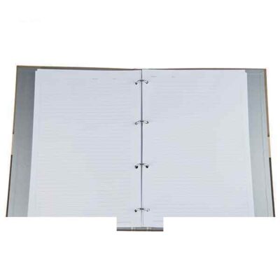 دفترکلاسوری 4حلقه قفل فلزایده