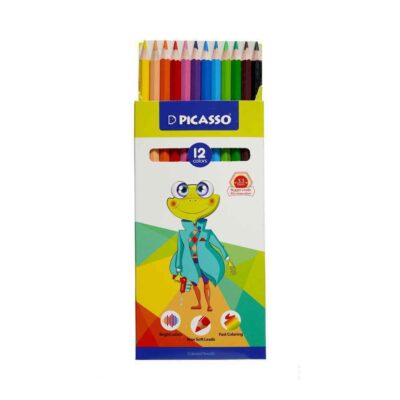 مدادرنگی12رنگ جعبه مقوایی بلند پیکاسو