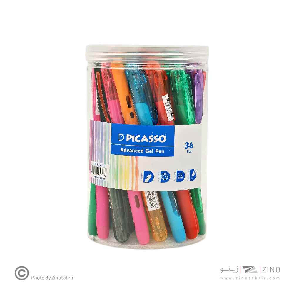 روان نویس1/0ژل9رنگ لیوانی پیکاسو کدGP-111