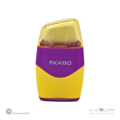 تراش پاکن دوسوراخ مخزن دار دورنگ پیکاسو کدSH-120