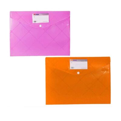 پاکت دکمه دار A4 دوبل جاکارتی فیروزه ای سوپربایند