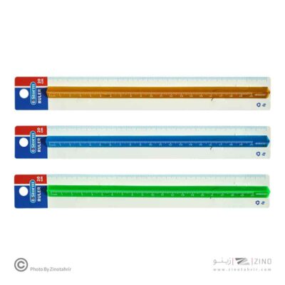 خط کش20سانت کریستال رنگی سه گوش(مثلثی) استورم کد630120