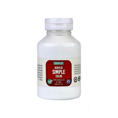اکریلیک ساده250میل سوداکو سفید کد03340
