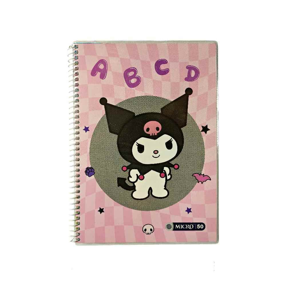 دفتر50برگ سه خط وزیری سیمی مجلد میکرو کدC86