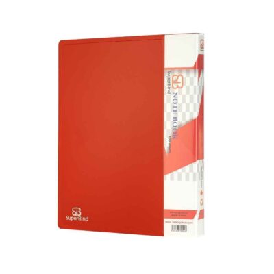 دفترکلاسوری 26حلقه قفل فلز جلد طلقی بایدک سوپربایند