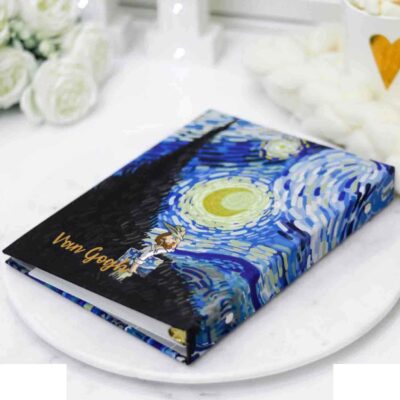 دفترکلاسوری20حلقه100برگ قفل فلز برگ سری ونگوگ کد71509