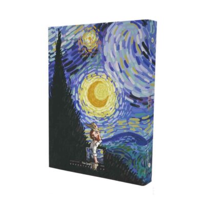 دفترکلاسوری26حلقه100برگ قفل فلز برگ سری ونگوگ کد71310