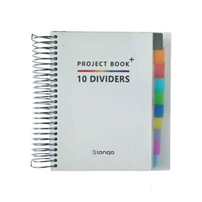 دفتر یادداشت200برگ165*120 سیم ار بغل(دیوایدر دار) پروژه پلاس لانگو