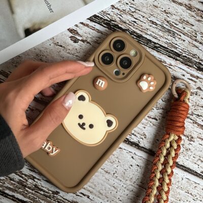 قاب Baby Bear با بند طنابی آیفون (کدC1468)