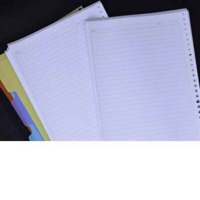 یدک دفتر کلاسوری26حلقه 100برگ خطدار برگ سری راندو کد74402