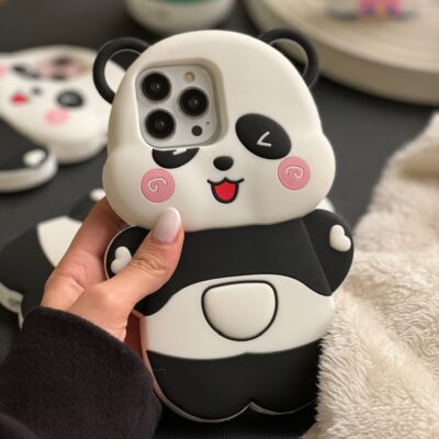 قاب Happy Panda سیلیکونی (کدC1641)