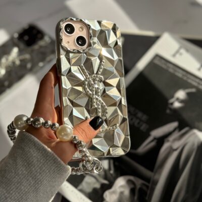 قاب Silver YSL با آویز (کدC1477)