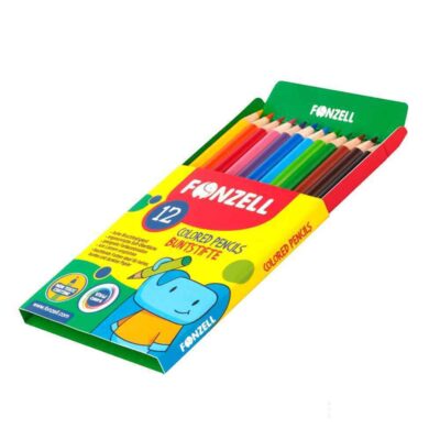 مدادرنگی12رنگ کوتاه جعبه مقوایی فونزل کد685073/685082
