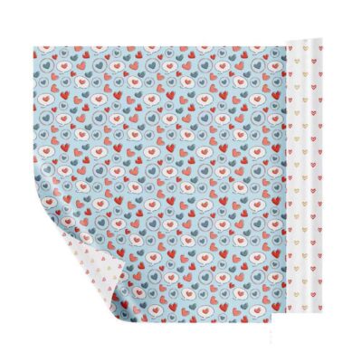 کاغذ کادو دورو ایمان طرح قلب یووی1کد0353