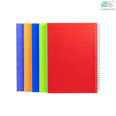 دفتر 100 برگ تک خط جلد طلقی ساده امید دیمو (شیرینگ 10 جلدی)