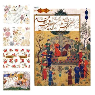 کاغذ کادوکرافت پرسام (4 طرح) (40 عددی)