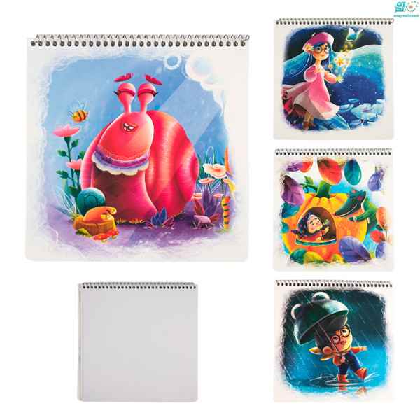 دفتر نقاشی 30 برگ خشتی کتیبه (یک جلد)