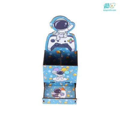 جا قلمی چوبی کشو دار فضانورد JA02 دکمه ( تک عددی)