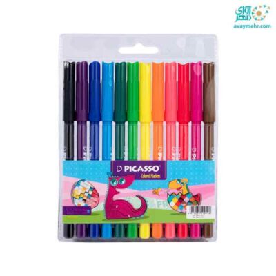ماژیک نقاشی 12 رنگ پیکاسو (بسته 24 عددی)