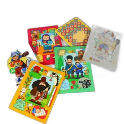 دفتر 80 برگ تک خط ته چسب گلاسه طرح جور کاغذ باد