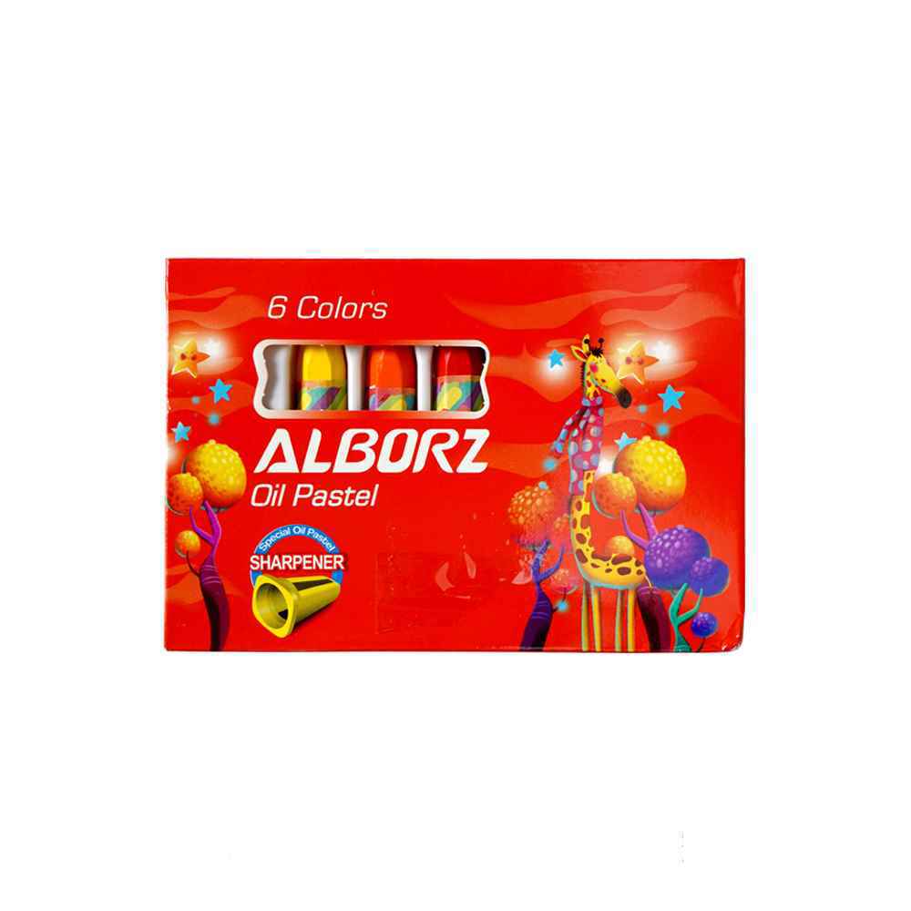 پاستل روغنی6رنگ باتراش البرز