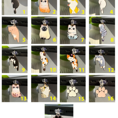 پلاگ فانتزی سوکت شارژ طرح سگ و گربه (کدa0305)