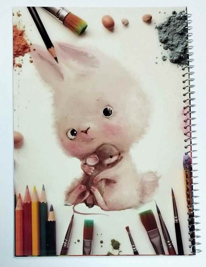 دفتر نقاشی 50 برگ فنری هدهد (تک جلدی)