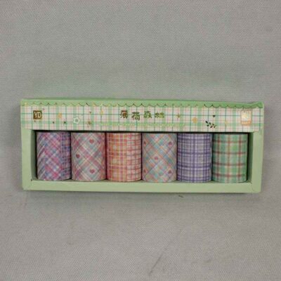 چسب کاغذی فانتزی 4 سانت طرح دار صبا (6 عددی)