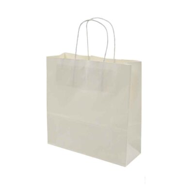 پاکت دسته دار سفید سایز22*22*8 (110گرم)